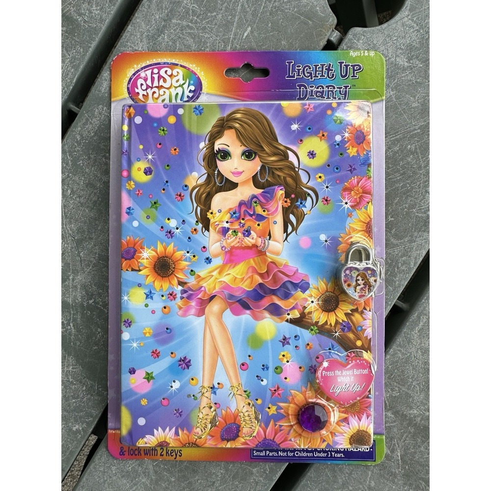 2012 Light Up Lisa Frank Tatey Bug Diary Journal New Lock And Key Sealed - Picture 3 of 6